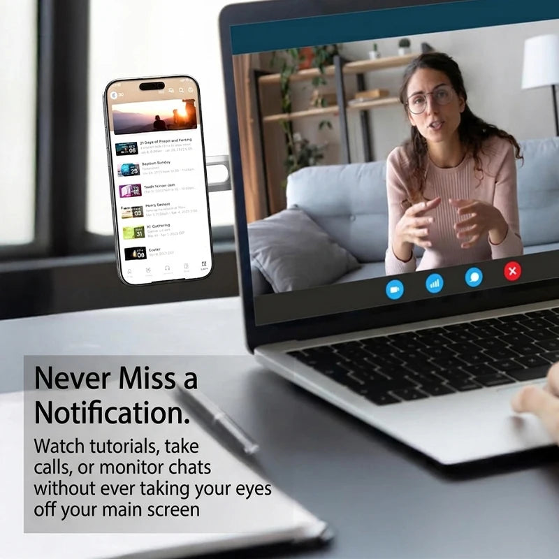 SnapSide – Magnetic Laptop Phone Holder